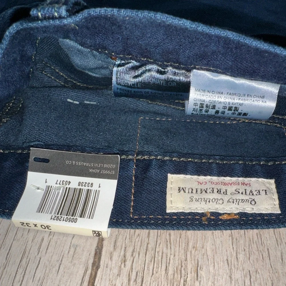 Levi's Men's Dark Blue Slim Straight Jeans
